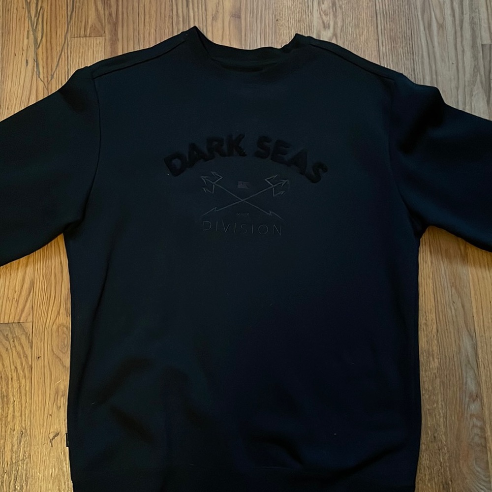 BLACK MENS LARGE DARK SEAS PULLOVER